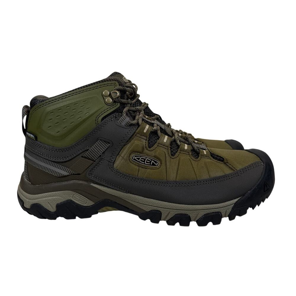 Keen Targhee‎ EXP Mid Hiking Boots Mens 10 Waterproof Leather Olive Green Taupe